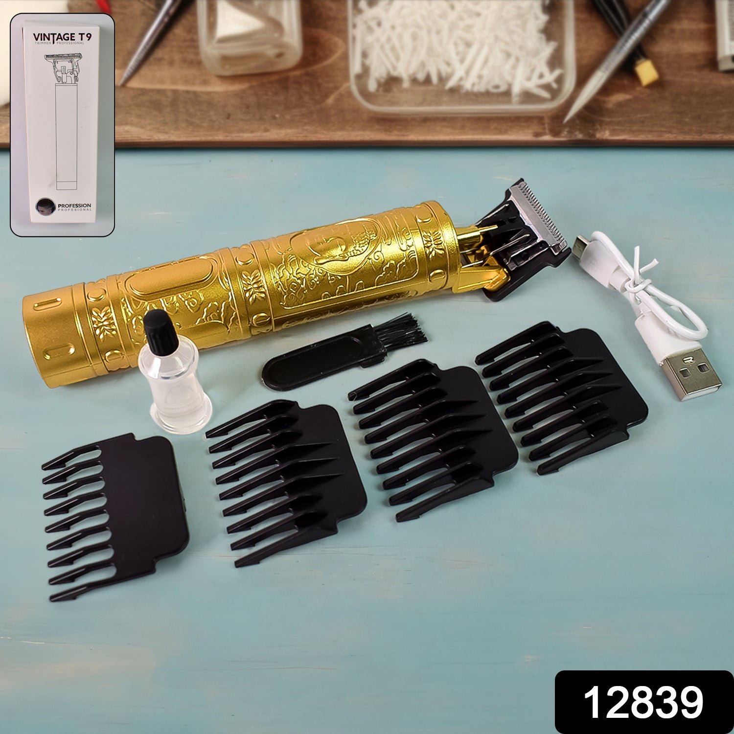 Body Hair Trimmer for Men – 4 Blades, Cordless | Calm & Curl