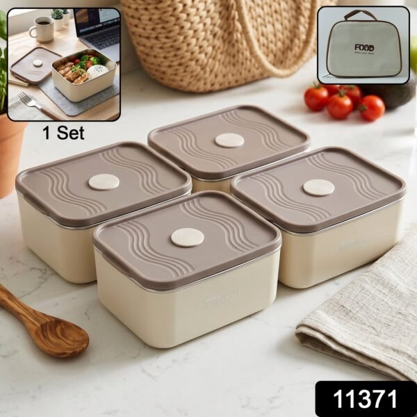 Insulated Tiffin Lunch Box Set – Keeps Food Warm & Cool