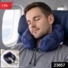 U-Shaped Travel Neck Pillow, Memory Foam Support Pillow with Adjustable Toggle (1 Pc)