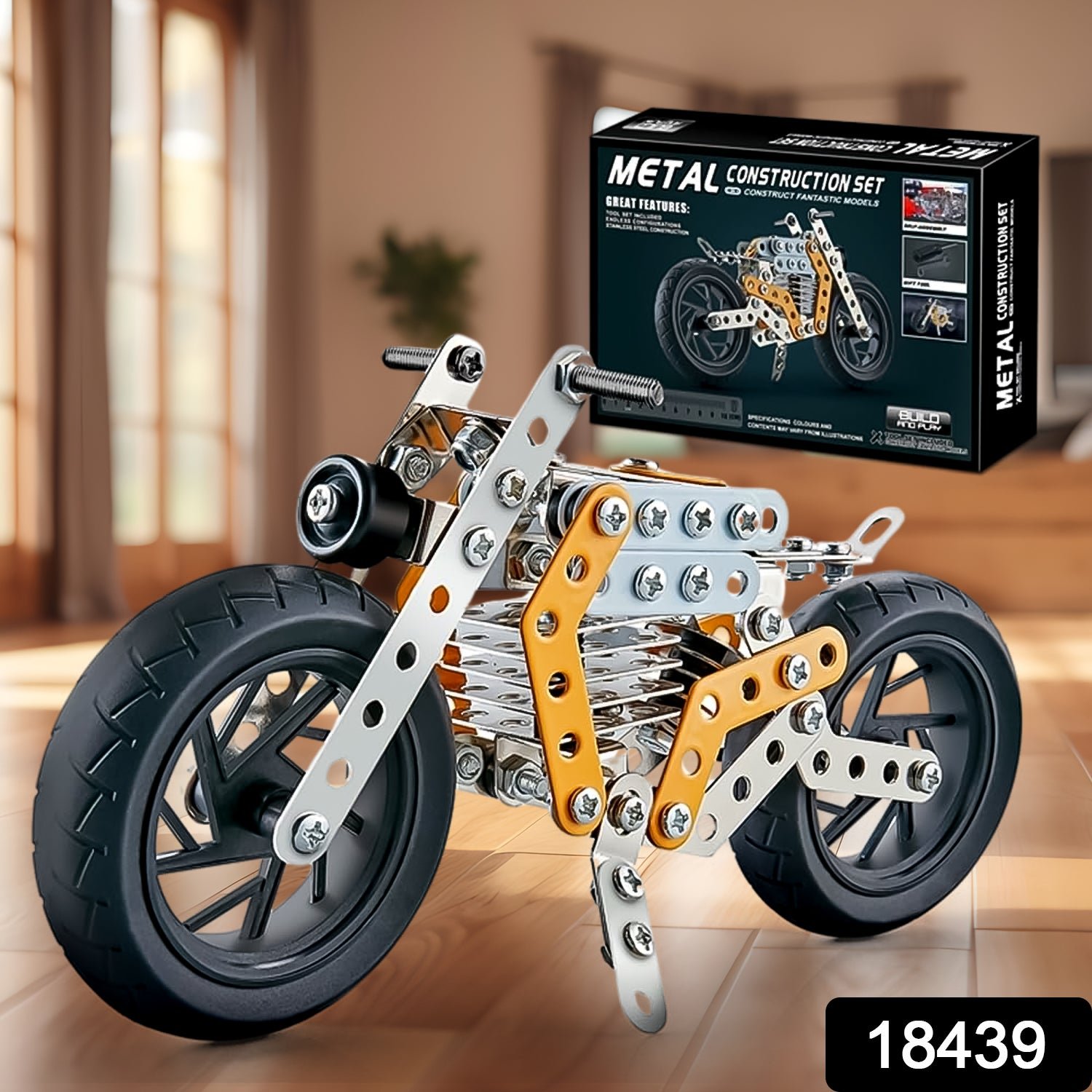 sku_a9a0ca90-db1a-436a-ba68-e4ccea09814c Metal Bike Building Kit – DIY STEM Construction Toy for Kids | Little Blocks