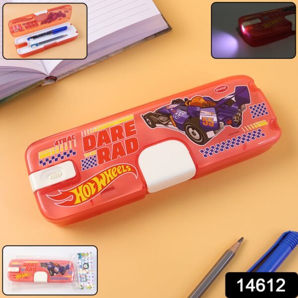 LED Light Pencil Box for Kids – Cartoon Design & Organizer
