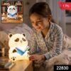 Panda Reading LED Night Light, Cute Silicone Bedside Lamp for Kids (1 Pc)