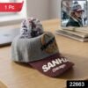 Women's Winter Woolen Baseball Cap – Cozy Pom Pom & Sun Protection