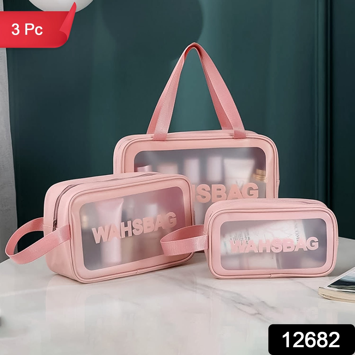 Cosmetic Pouch Set – Waterproof Travel Makeup Bags (Set of 3) | BeautyBare