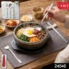 Portable Stainless Steel Cutlery Set Fork Spoon Chopsticks Pouch (4 Pc Set)