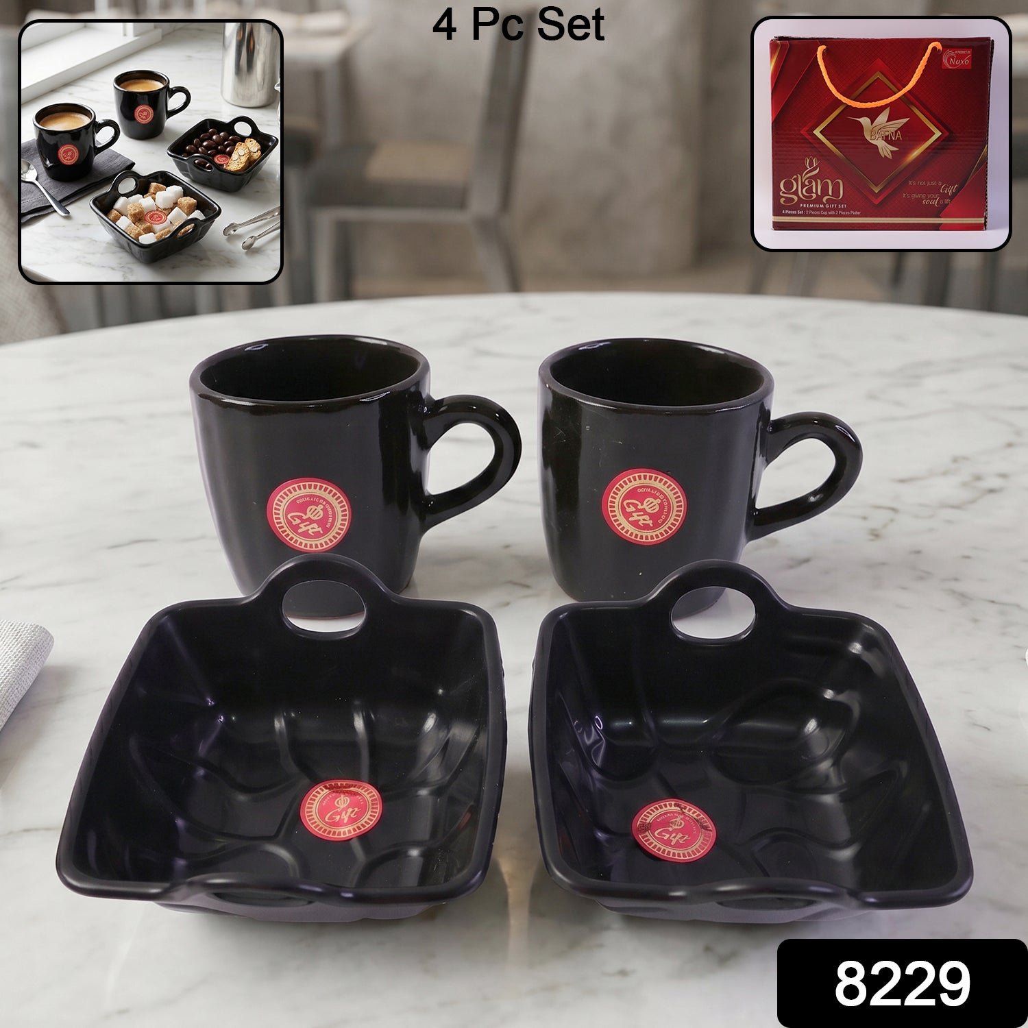 Play Station Ceramic Mug and plastic Bowl Set – 4-Piece | JubileeJoy