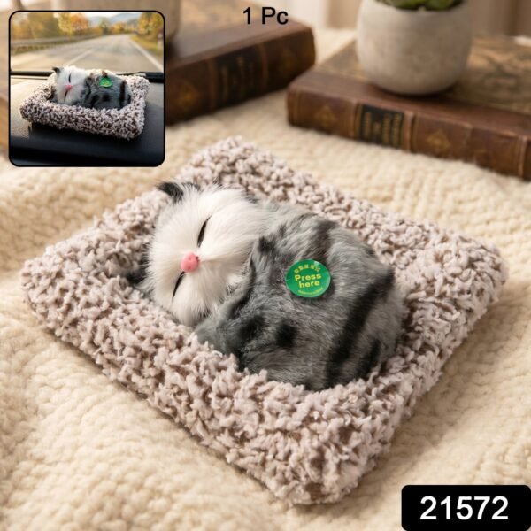 Cute Plush Cat Showpiece – Perfect for Car & Home Decor