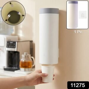 Wall Mounted Cup Holder – Space-Saving Dispenser for Hygienic Storage