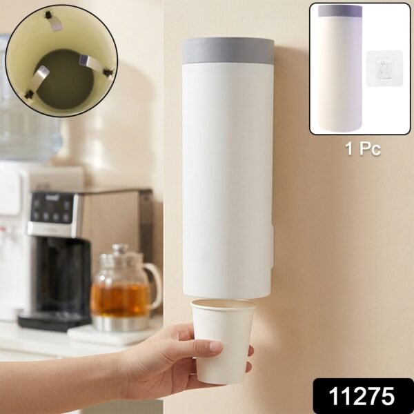 Wall Mounted Cup Holder – Space-Saving Dispenser for Hygienic Storage