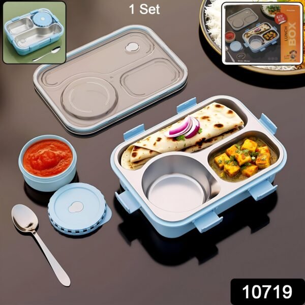 Stainless Steel Lunch Box – Airtight Compartment Tiffin for Meals