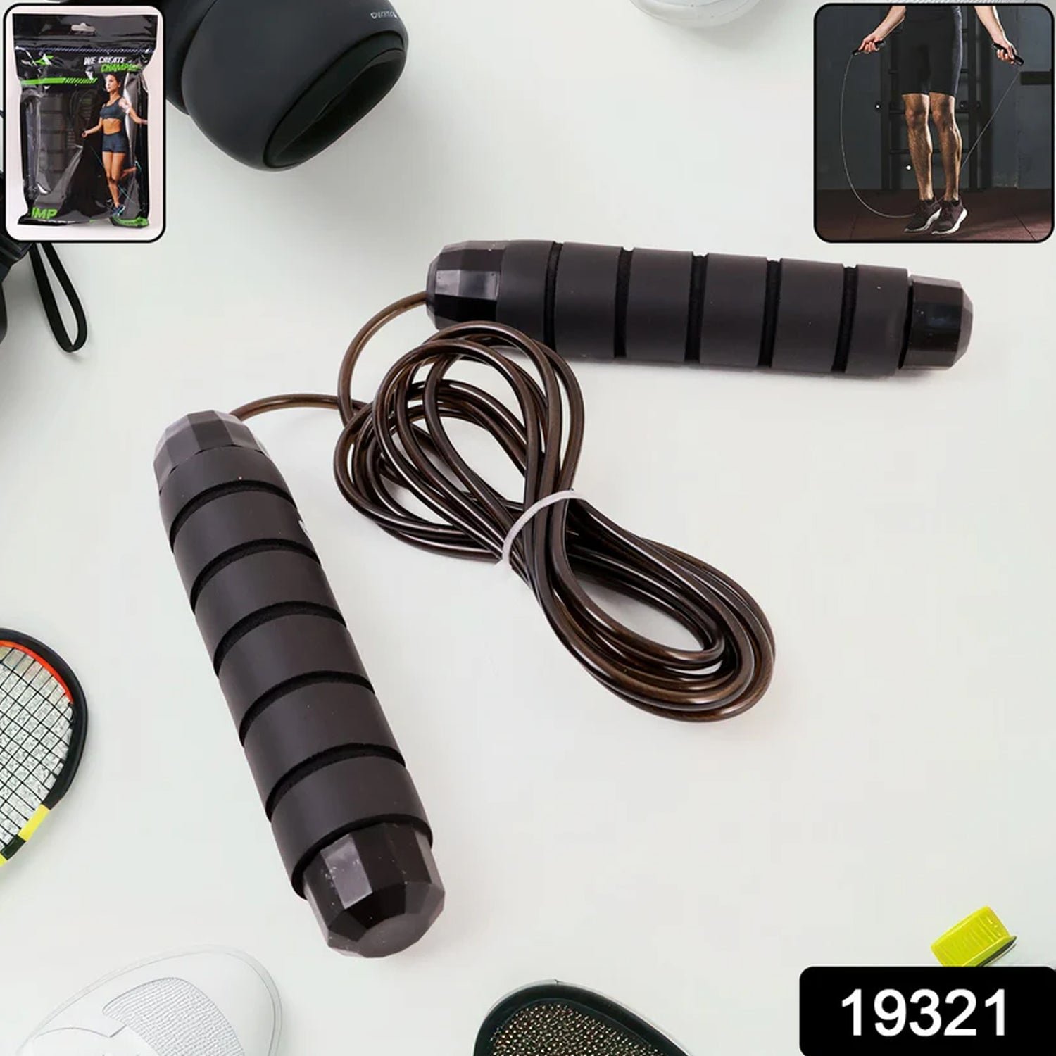 High-Speed Skipping Rope – Comfortable Foam Handles, 3 Meter