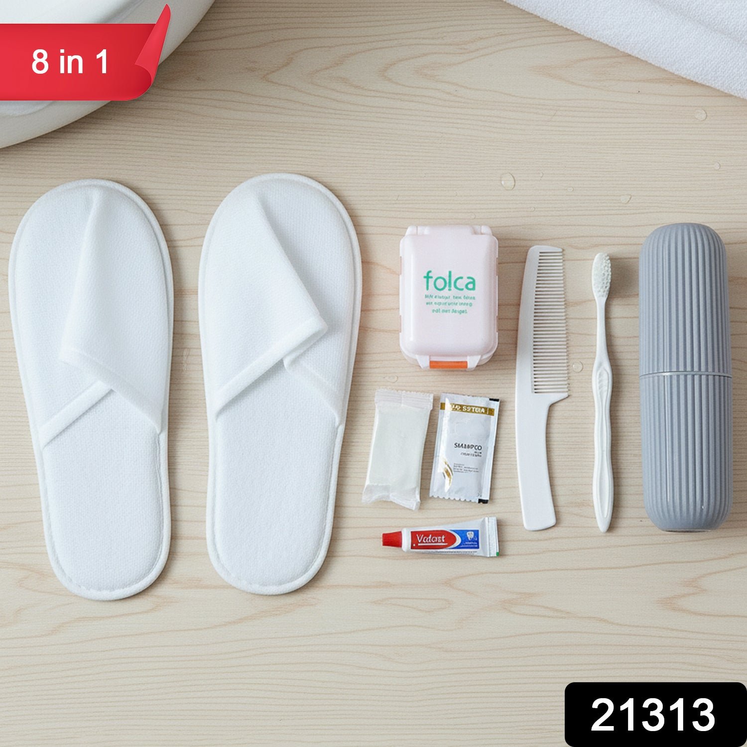 Travel Grooming Kit – 8 in 1 Compact Personal Care Set