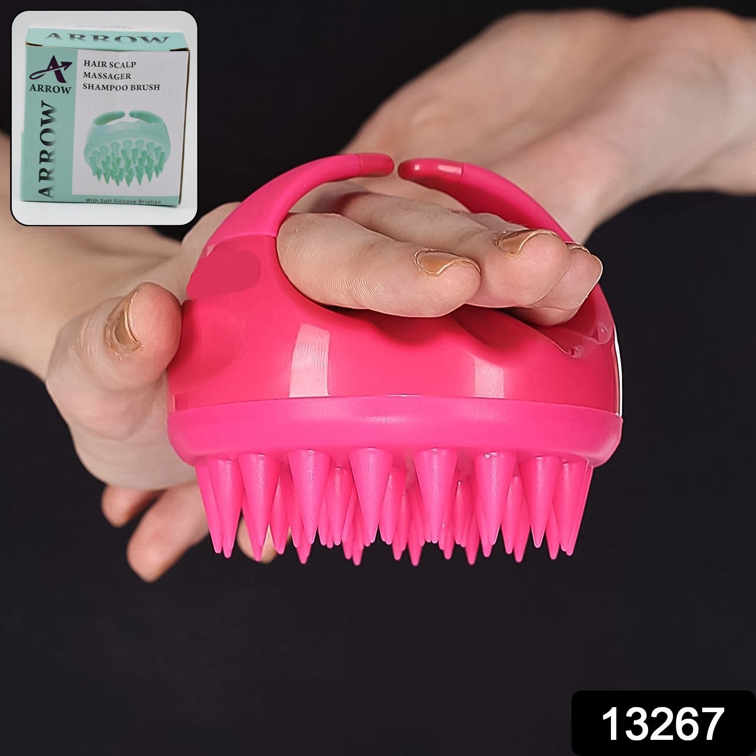 Scalp Massager Comb – Soft Silicone Brush for Hair Health | Velvet Wellness