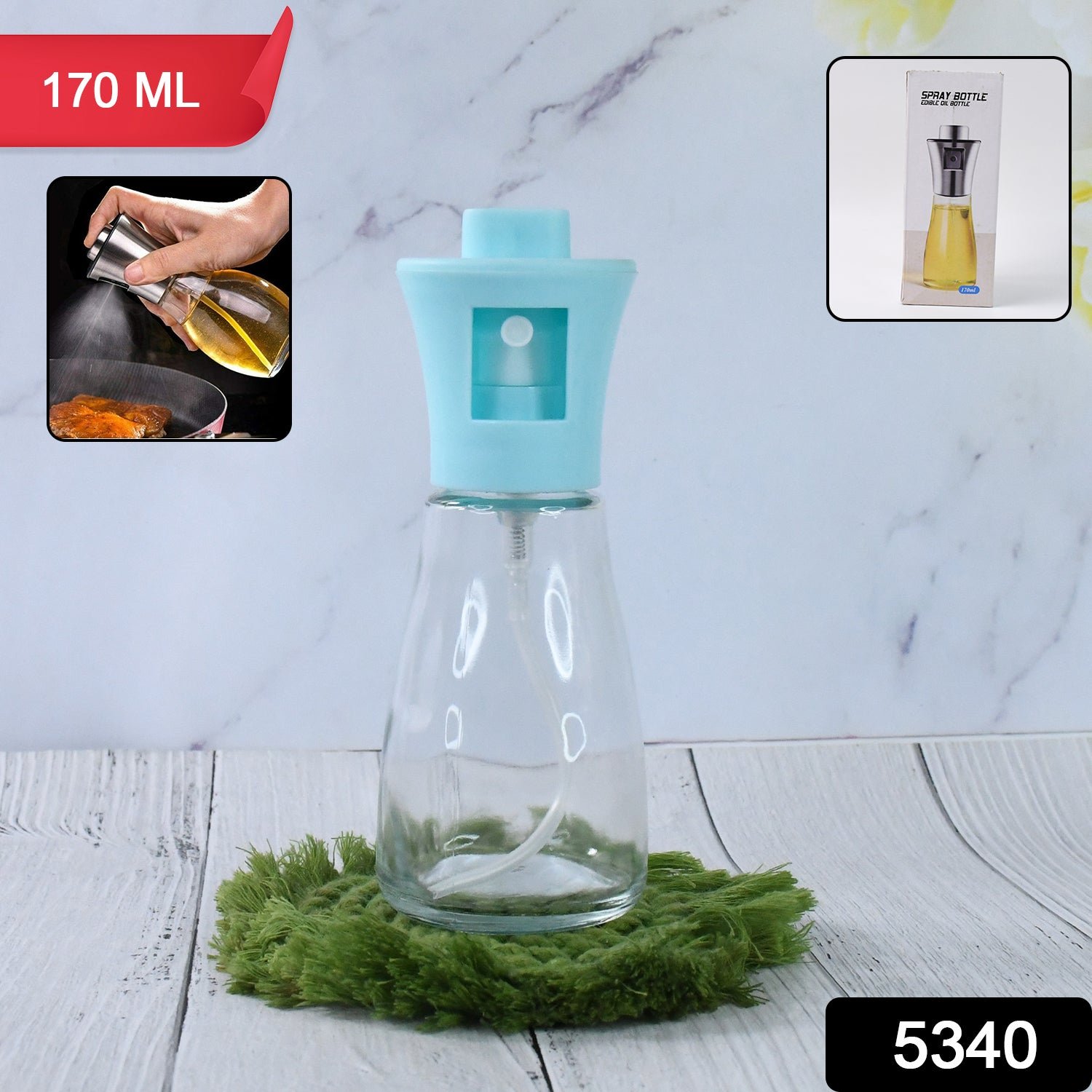 Oil Sprayer Bottle – 170ml Fine Mist for Cooking | Own Hydrate