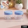 Plastic Cosmetic Jar Set – Refillable Travel Containers for Creams