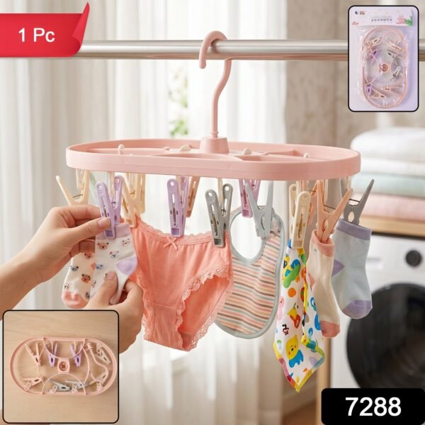 Multipurpose Plastic Hanger Clips Set – Strong Clothes Gripping Tool