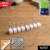 Cable Clip – Heavy Duty 8mm Plastic Clip with Steel Nail for Wiring