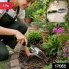 Garden Hand Trowel Stainless Steel Digging Tool Ergonomic Non Slip Handle (1 Pc)