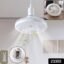 Remote Control Ceiling Fan with Light, E27 Socket LED Lamp Fan for Home (1 Set)