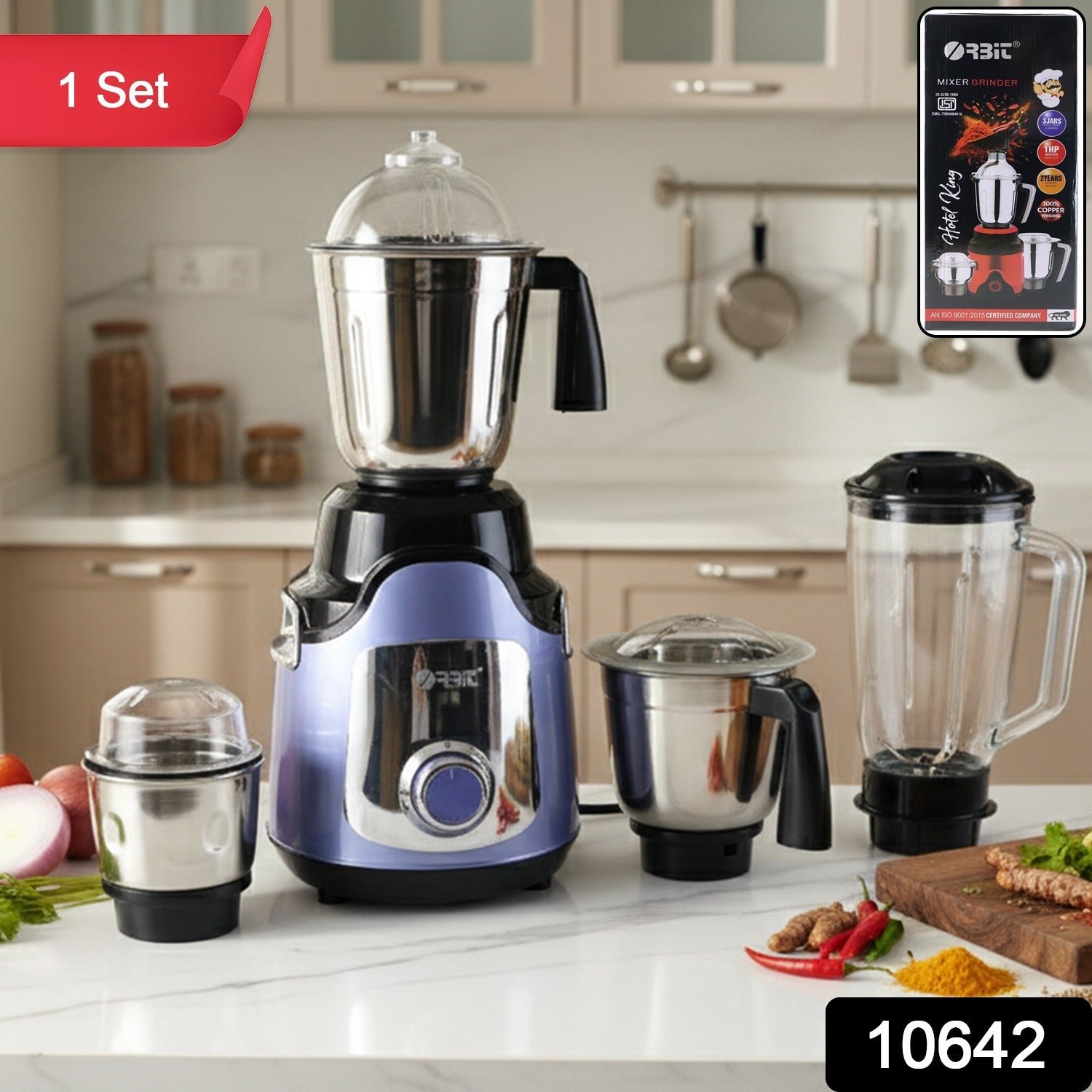 1 HP Heavy Duty Mixer Grinder – Powerful Grinding with 4 Jars