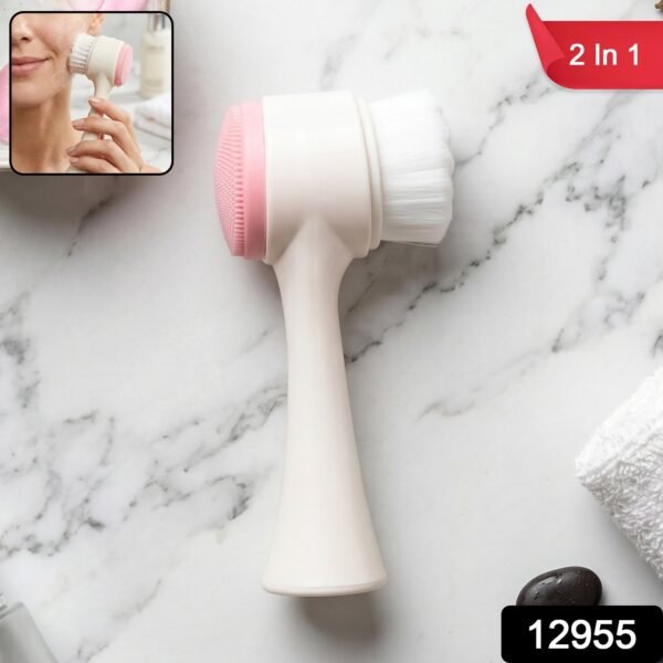Facial Cleansing Brush – Dual-Sided Exfoliation & Massage for Clear Skin