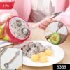 2 In 1 Fruit Carving Tool Watermelon Cutter Melon Baller Scoop Knife (1 Pc)