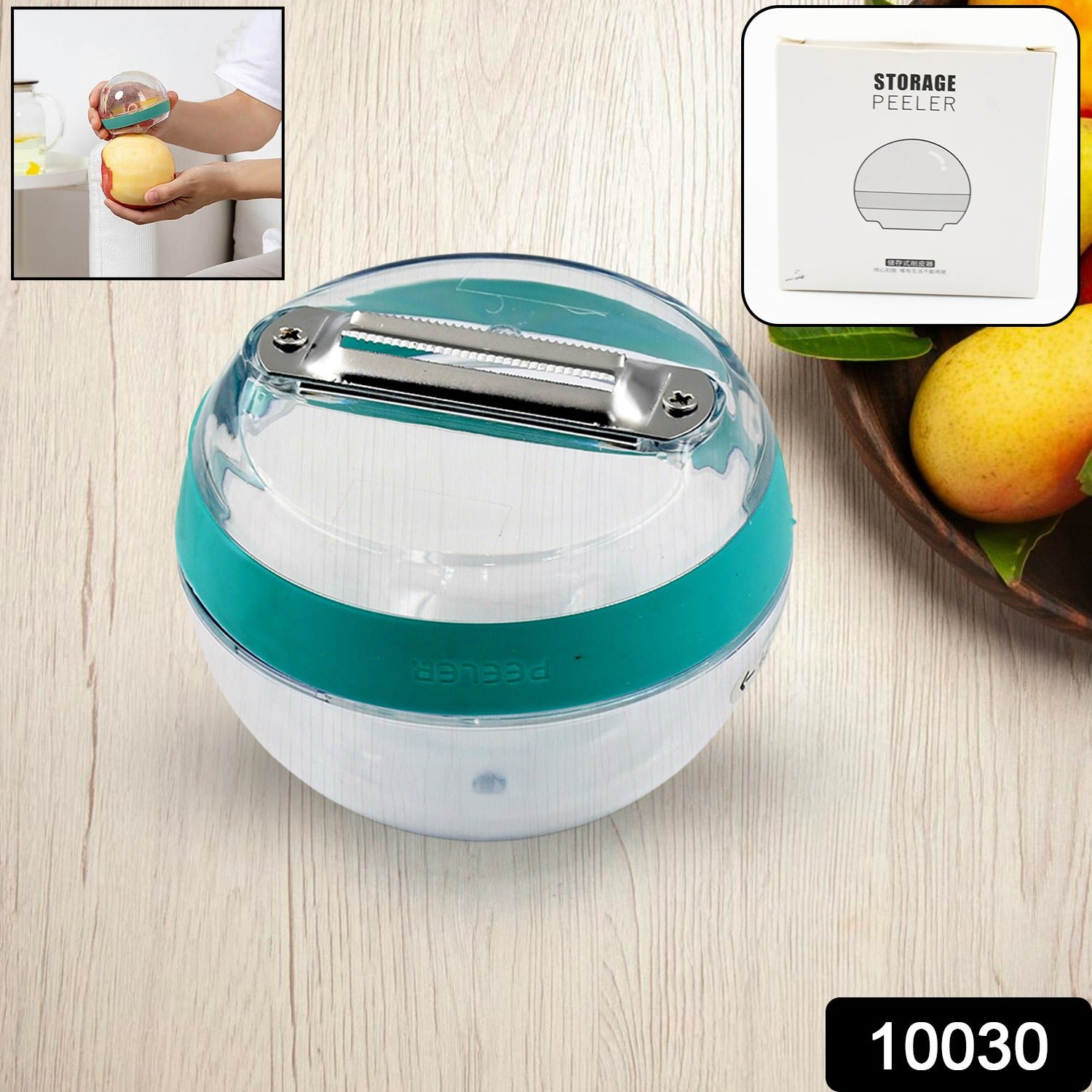 sku_f52b5cad-cc33-42a8-bea3-a5f6dabb8f4d Multifunctional Round Peeler – Peel-Catching & Ergonomic | Quickslice