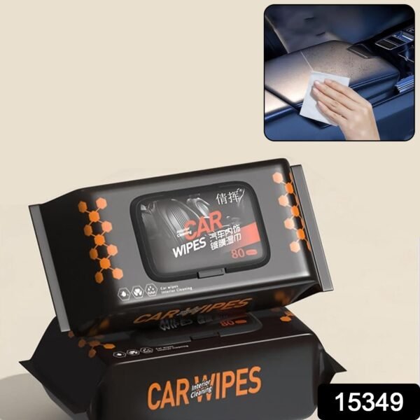 Car Cleaning Wipes – Dashboard & Interior Polish (80 Pcs) | Velvet Wheels