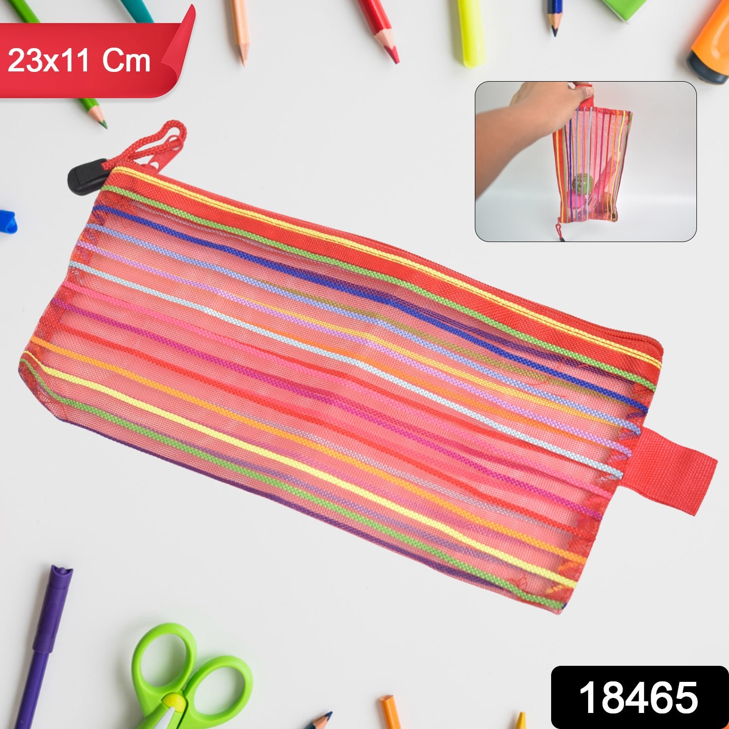 Transparent Mesh Pouch – Multi-Purpose Zipper Organizer | Indo Glow