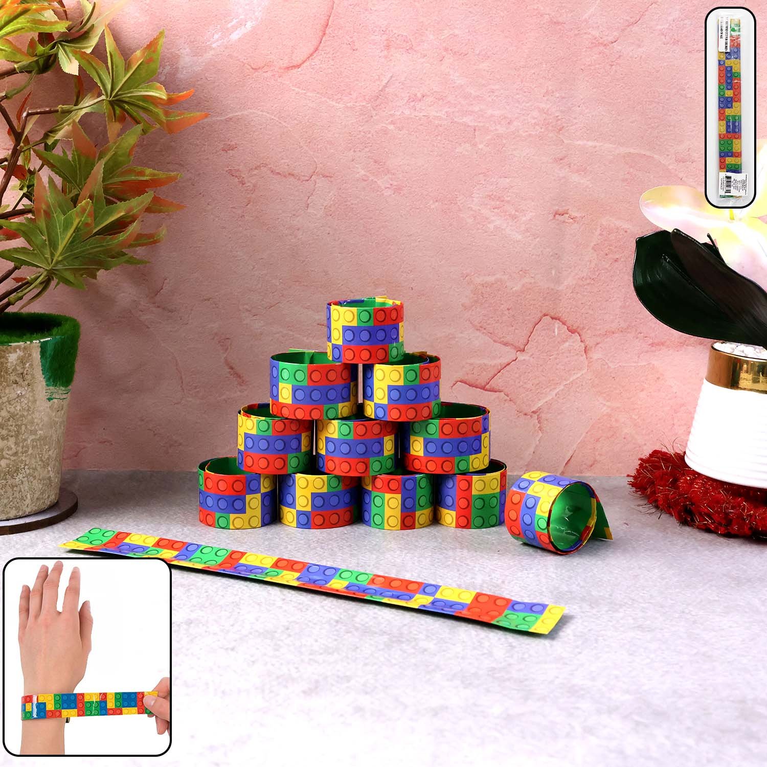 Snap Slap Bracelet Set – Vibrant 12-Piece Kids Toy Collection