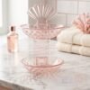 2 In 1 Double Layer Plastic Soap Dish Holder Wall Mounted Self Adhesive (1 Pc)