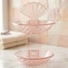 2 In 1 Double Layer Plastic Soap Dish Holder Wall Mounted Self Adhesive (1 Pc)