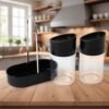 spices-containor-03 Salt N Pepper Plastic Jar Set – Durable Kitchen Spice Storage