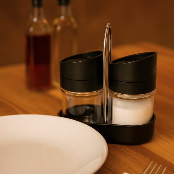spices-containor-04 Salt N Pepper Plastic Jar Set – Durable Kitchen Spice Storage