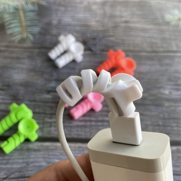 Cable Protector – 4-Pc Charger Cord Saver with Suction Ends | Dustiva