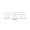 Wall Mounted Metal Hook Rack – Sleek & Heavy Duty Organizer