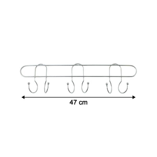 Wall Mounted Metal Hook Rack – Sleek & Heavy Duty Organizer