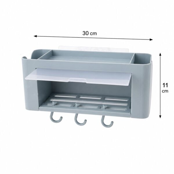 Wall Mounted Storage Organizer Shelf Bathroom Kitchen Solution