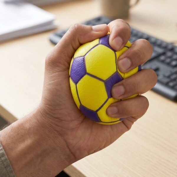 Mini Rubber Football Stress Ball – Compact Stress Relief Toy