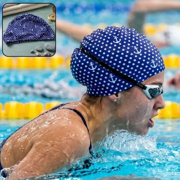 Stretchable Swimming Cap for Long Hair – Large, Comfortable Fit