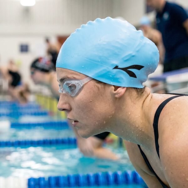 Waterproof Stretchable Silicone Swim Cap – Fits All Ages for Swim & Water Sports