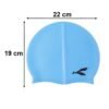 Waterproof Stretchable Silicone Swim Cap – Fits All Ages for Swim & Water Sports