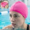 Small Premium Stretchable Pink Swimming Cap – Comfortable Fit for Short Hair