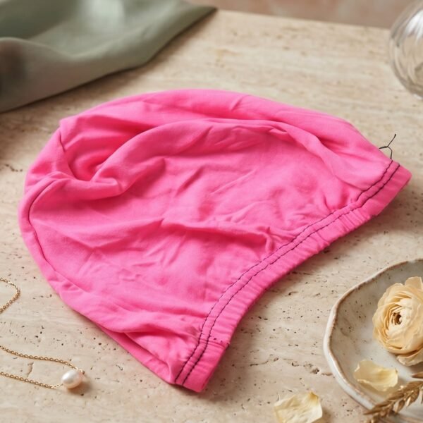 Small Premium Stretchable Pink Swimming Cap – Comfortable Fit for Short Hair