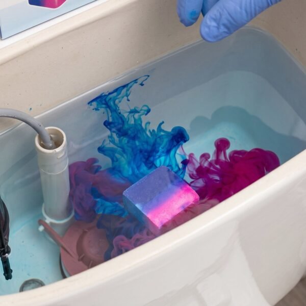 Toilet Bowl Cleaning Block – Dual Colour Flush Tank Cleaner