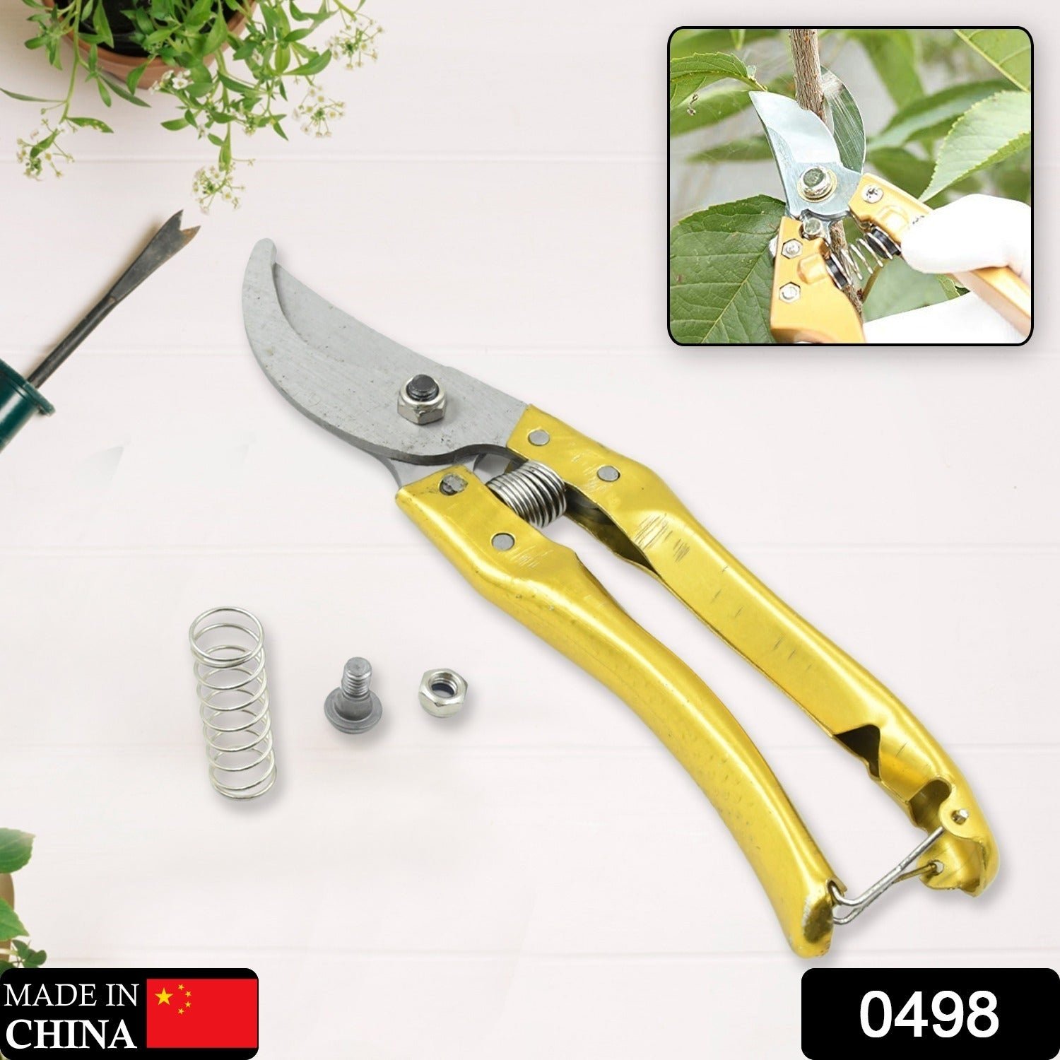 Garden Shears – Ultra Sharp Pruning Scissors for Plants | Velvet Wipe
