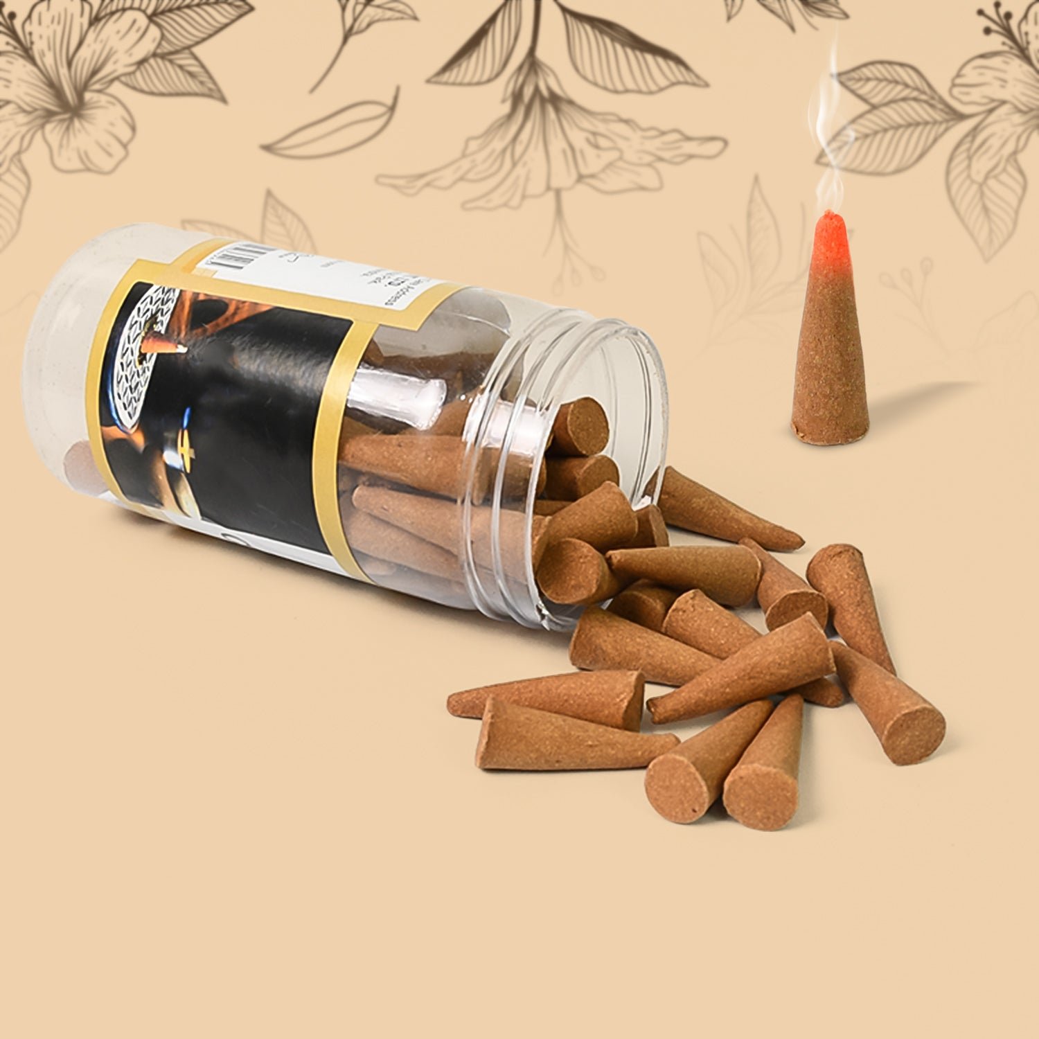 Dhoop Cones Mix Flavour – Premium Charcoal-Free | Indo Glow