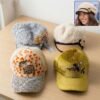 Winter & Summer Designer Cap – Soft Fur with Embroidery for Women