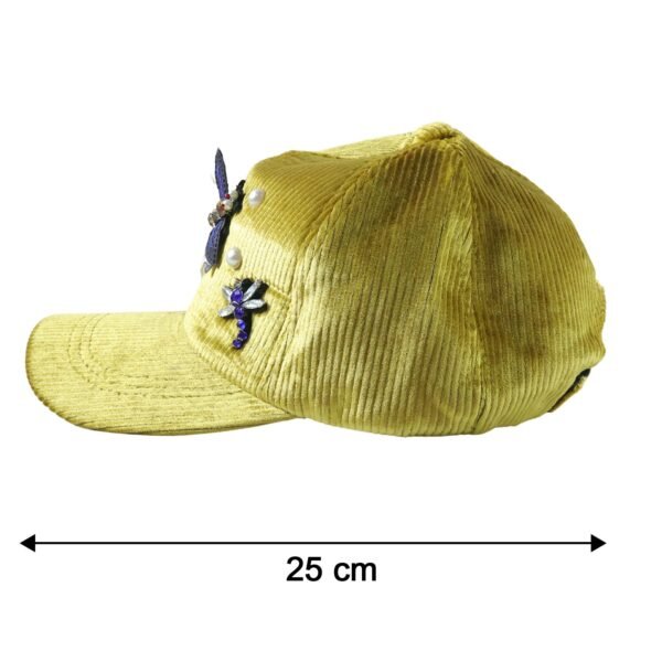 Winter & Summer Designer Cap – Soft Fur with Embroidery for Women