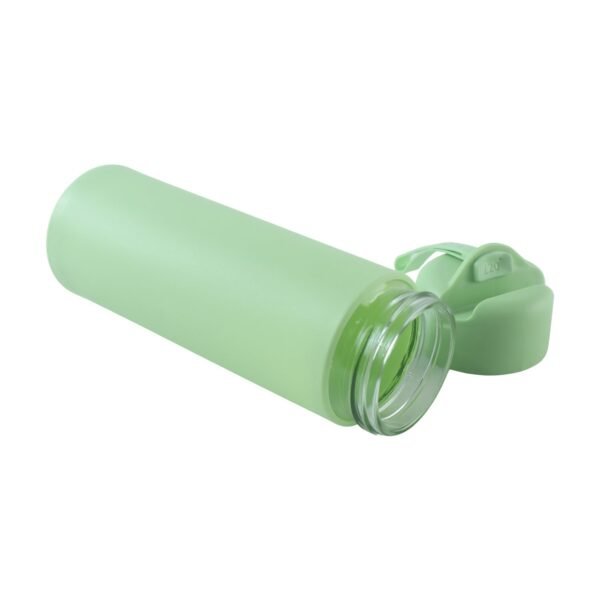 400 ML Glass Travel Water Bottle with Silicone Sleeve for Travellers (1 Pc)